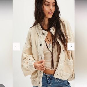 Free people We The Free Cute In This Cardi in tea size xs nwot